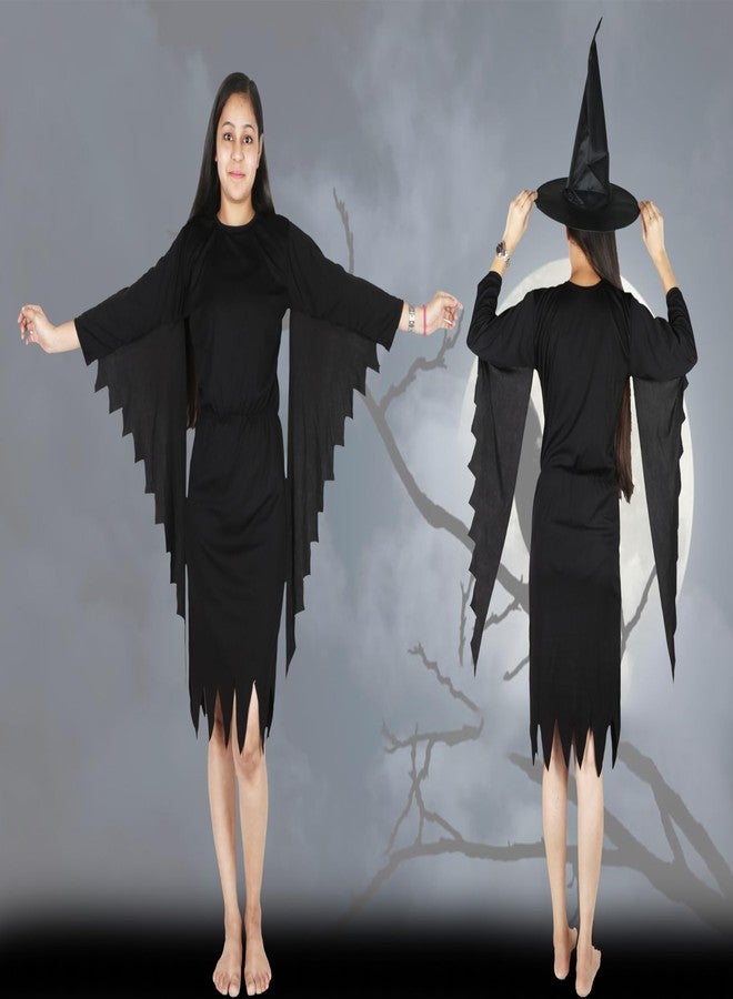 Sarvda Halloween Dress for boys girls kids and adults Bat Dress with Addons : 8 Years-9 Years,black,Velvet, Satin, Hosiery - Image 3